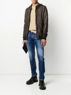 Dsquared2 jean slim à effet délavé