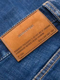 Dsquared2 jean slim à effet délavé