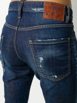 Dsquared2 jean slim à effet usé