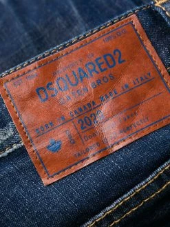 Dsquared2 jean slim à effet usé