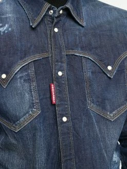 Dsquared2 chemise à effet usé