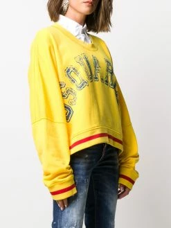 Prix Jamais Vus Dsquared2 Sweat ample à logo imprimé sweats femme 9 Dsquared2 sweat ample à logo imprimé