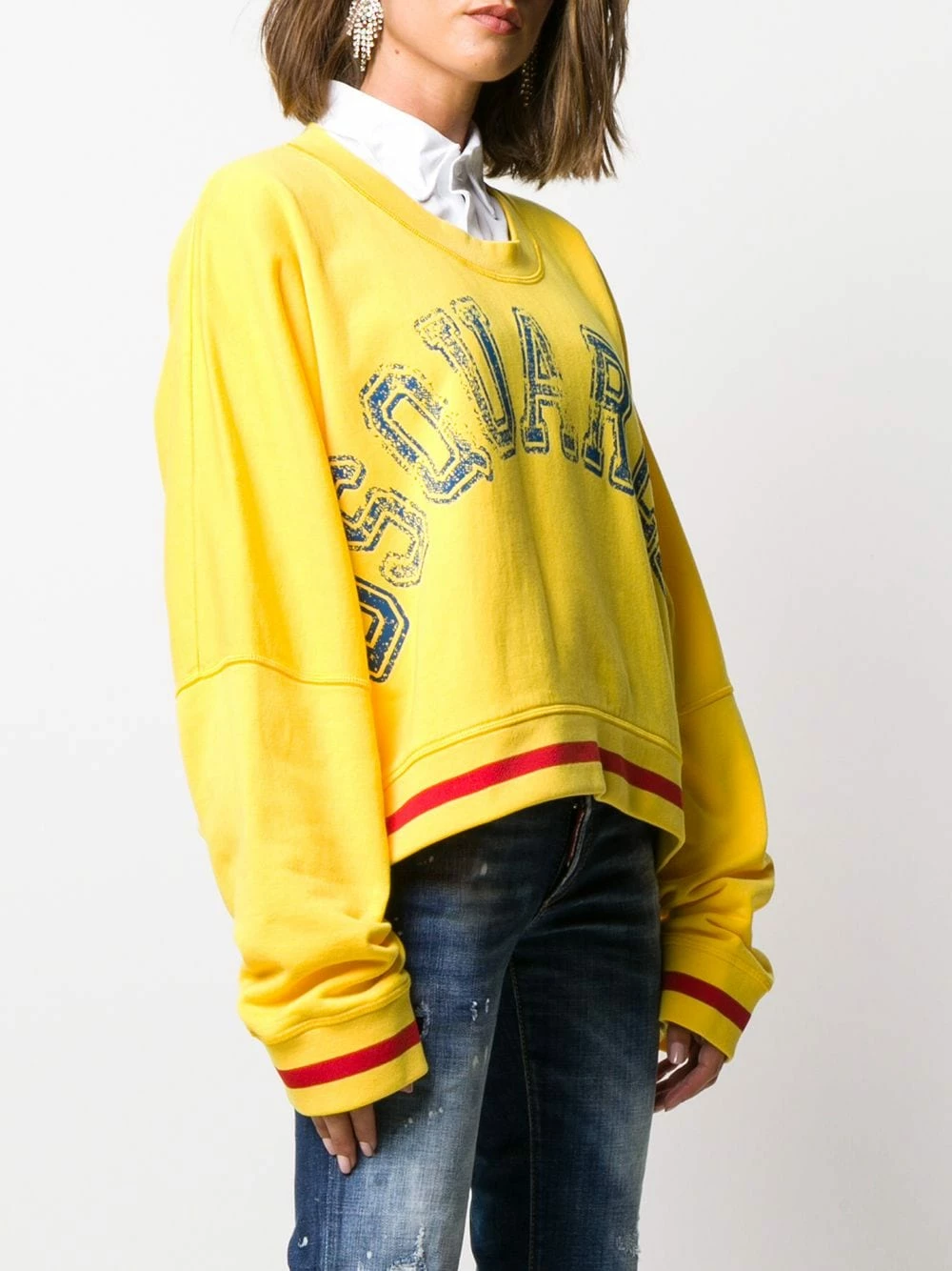 Prix Jamais Vus Dsquared2 Sweat ample à logo imprimé sweats femme 5 Dsquared2 sweat ample à logo imprimé