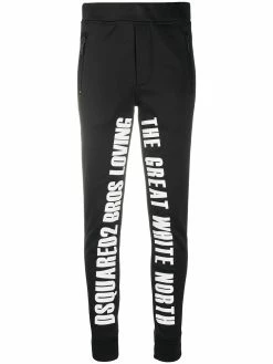 Dsquared2 pantalon de ski à slogan imprimé