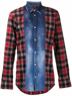 Dsquared2 chemise à empiècements contrastants