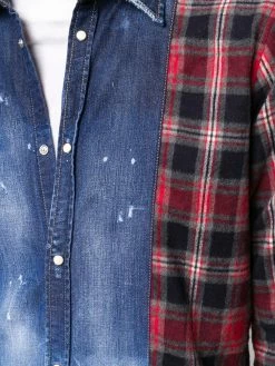 Dsquared2 chemise à empiècements contrastants