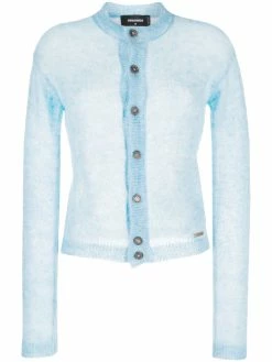 Dsquared2 cardigan à effet de transparence