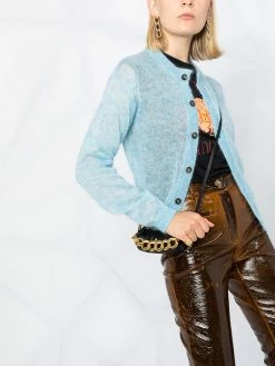 Dsquared2 cardigan à effet de transparence