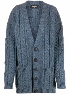 Dsquared2 cardigan oversize en maille épaisse
