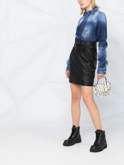 Dsquared2 short à effet usé délavé