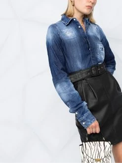 Dsquared2 short à effet usé délavé