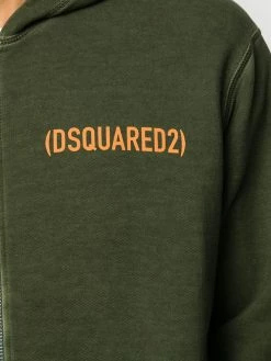 Dsquared2 hoodie zippé à logo imprimé