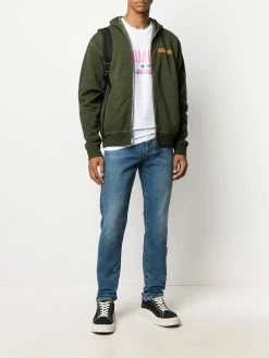 Dsquared2 hoodie zippé à logo imprimé