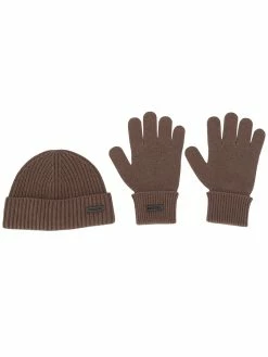 Dsquared2 ensemble bonnet et gants en maille