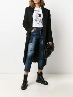 Dsquared2 jean court à effet usé