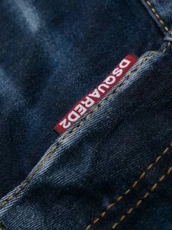 Dsquared2 jean court à effet usé