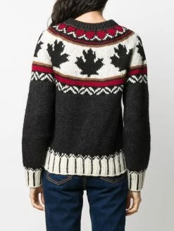 Dsquared2 pull en maille intarsia