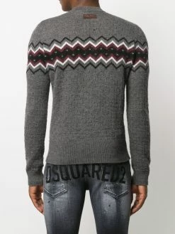 Dsquared2 Assurance De l’Authenticité Pull en maille intarsia pulls homme 10 Dsquared2 pull en maille intarsia