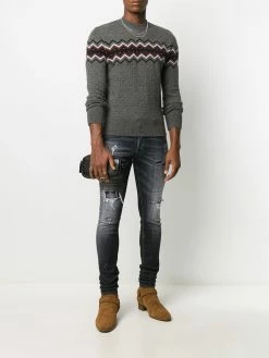 Dsquared2 pull en maille intarsia