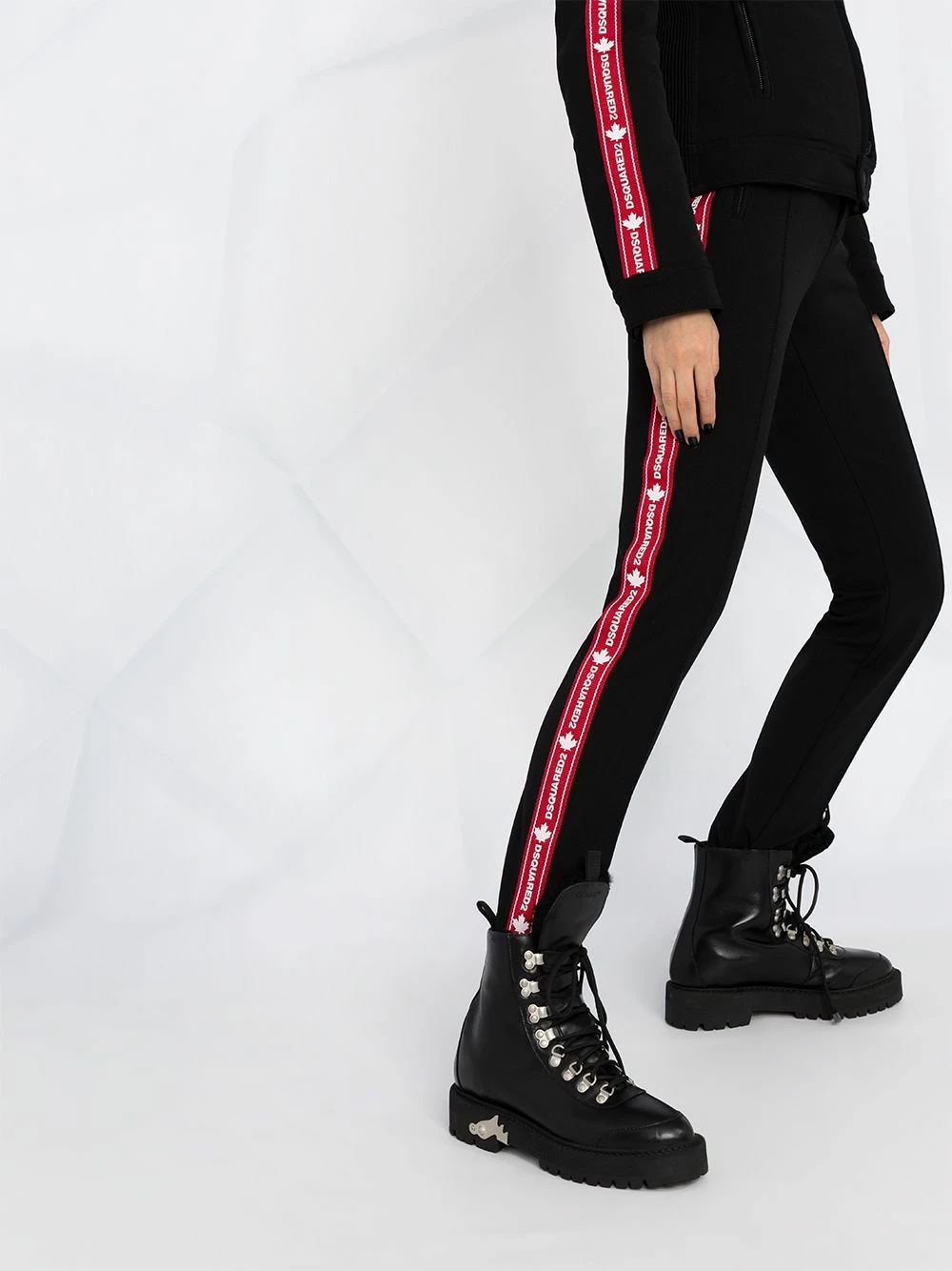 Dsquared2 Pantalon de ski à bande logo Plus Bas Prix De Vente pantalons de survêtement femme 7 Dsquared2 pantalon de ski à bande logo