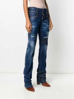 Dsquared2 jean slim à taille double