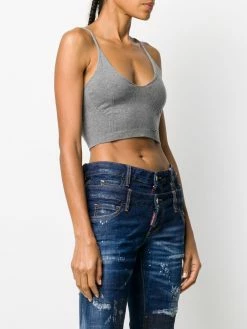 Dsquared2 Faible Prix Débardeur en maille nervurée débardeurs femme 9 Dsquared2 débardeur en maille nervurée