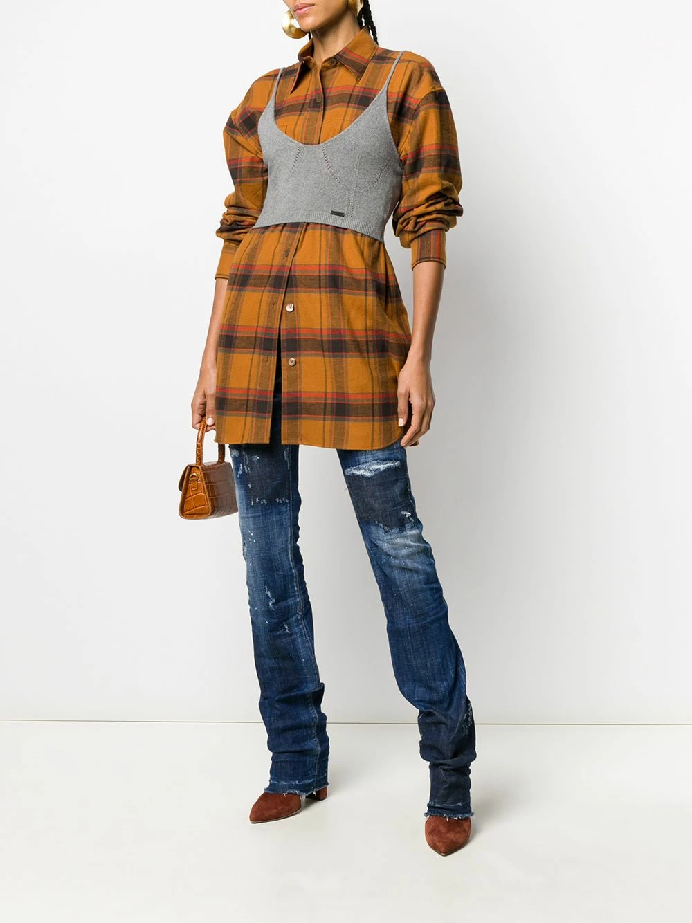 Dsquared2 Faible Prix Débardeur en maille nervurée débardeurs femme 4 Dsquared2 débardeur en maille nervurée