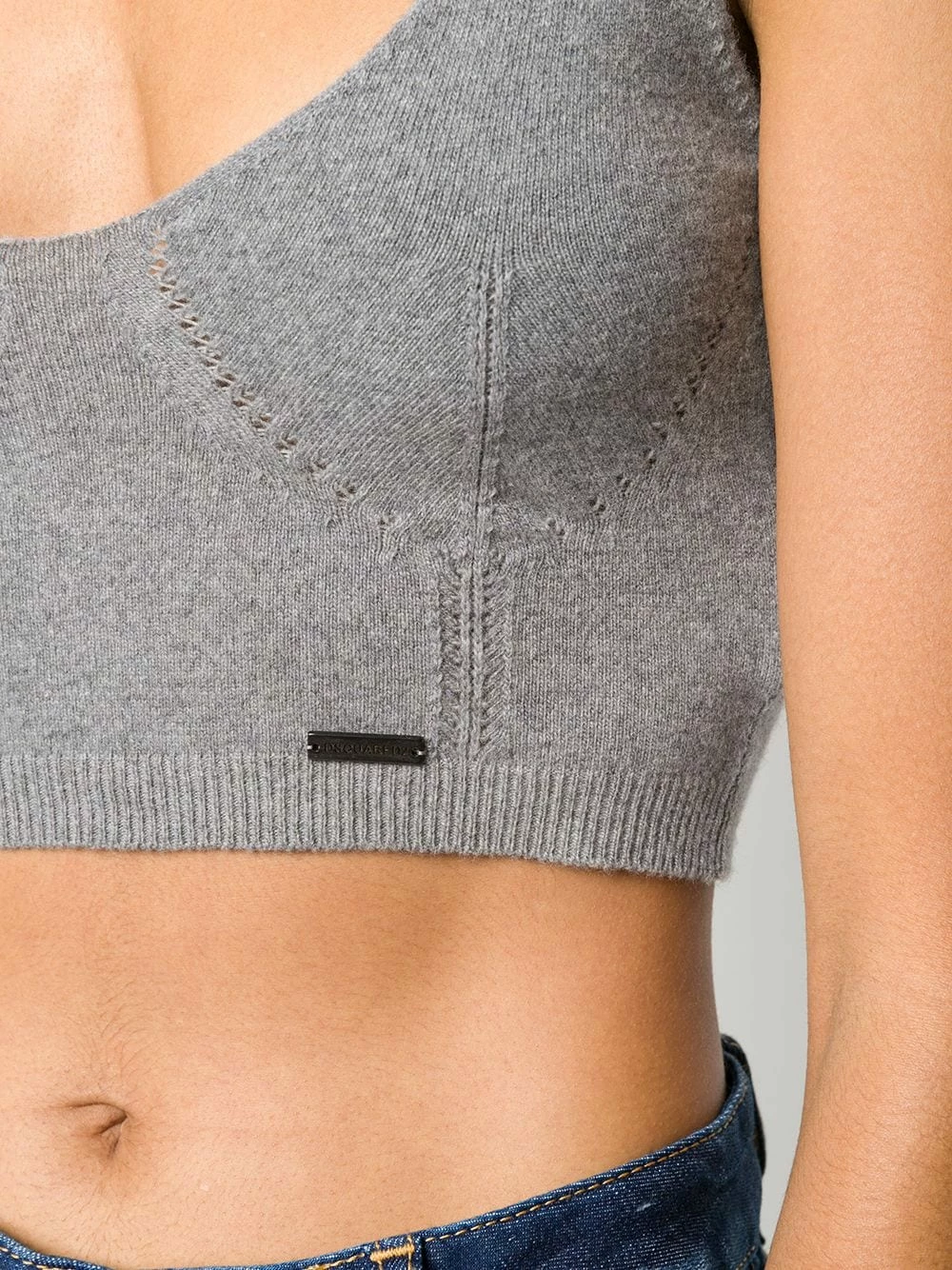 Dsquared2 Faible Prix Débardeur en maille nervurée débardeurs femme 7 Dsquared2 débardeur en maille nervurée