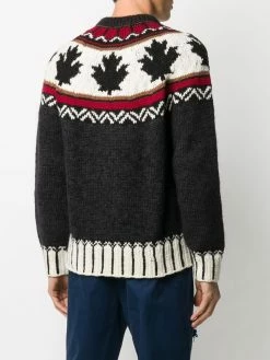 Dsquared2 pull à logo en maille intarsia