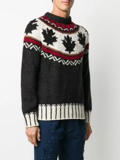 Dsquared2 pull à logo en maille intarsia