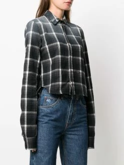 Dsquared2 chemise crop à carreaux