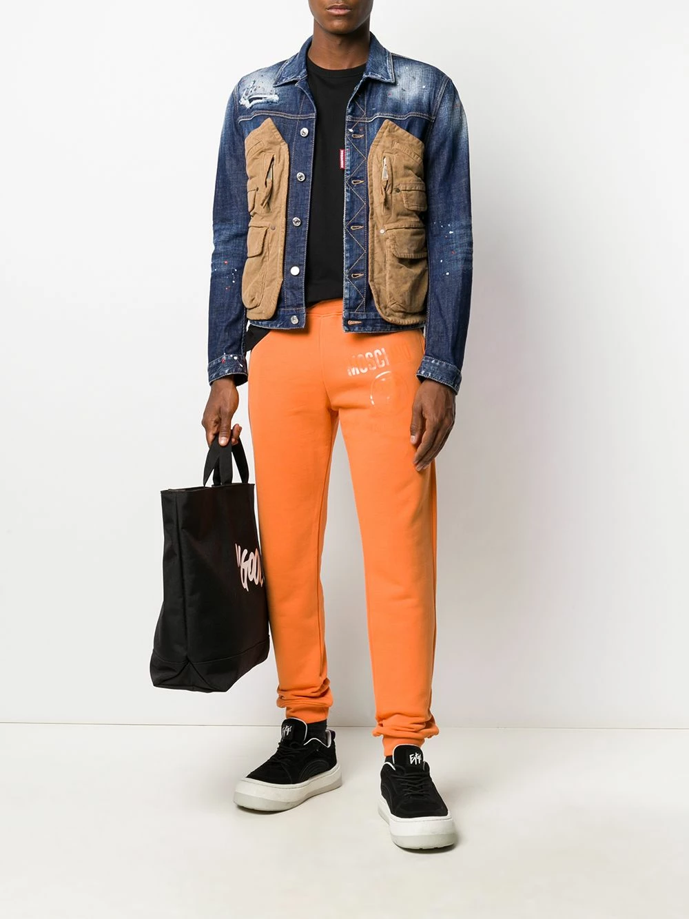 Dsquared2 Veste à poches multiples Pas Cher vestes en jean homme 4 Dsquared2 veste à poches multiples