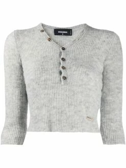 Dsquared2 cardigan à coupe crop