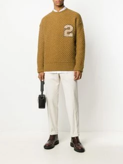 Dsquared2 pull en maille épaisse à patch logo