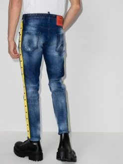 Dsquared2 jean slim à bandes logo
