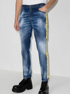 Dsquared2 jean slim à bandes logo