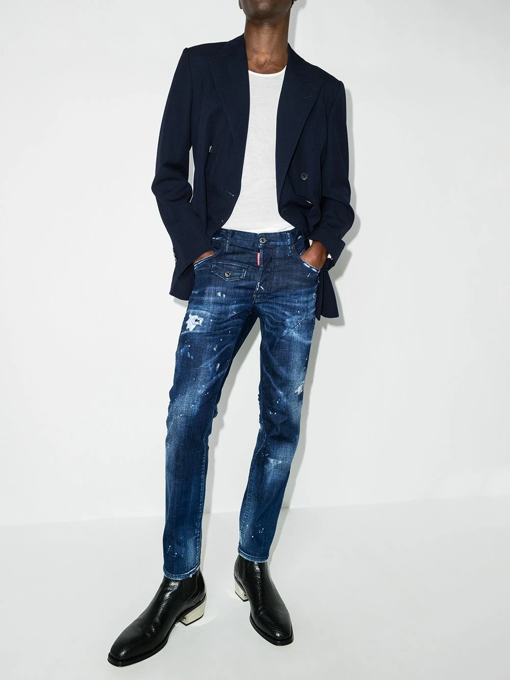 Promos Dsquared2 Jean Skater slim jeans slim homme 7 Dsquared2 jean Skater slim