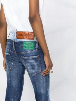 Dsquared2 jean slim à effet usé