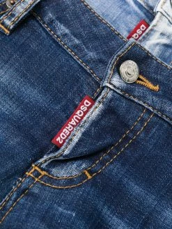 Dsquared2 jean slim à effet usé