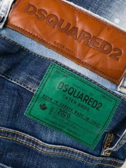 Dsquared2 jean slim à effet usé