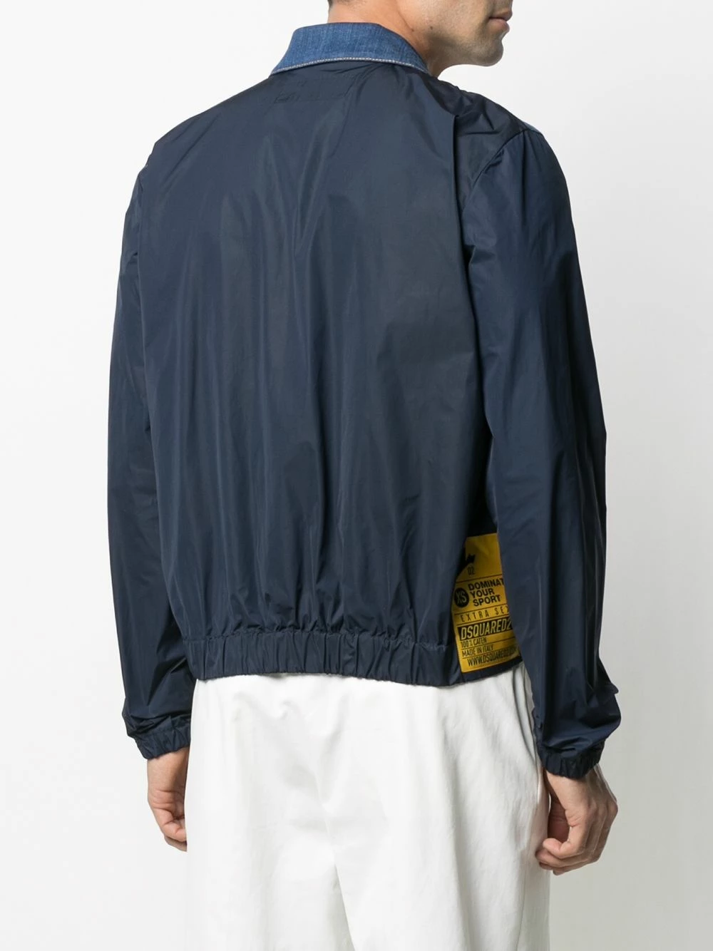 Dsquared2 Qualité Garantie Veste en jean à manches contrastantes vestes en jean homme 6 Dsquared2 veste en jean à manches contrastantes