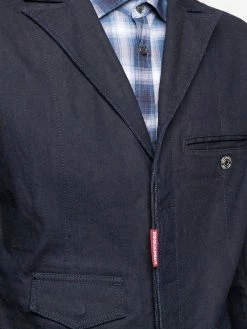 Dsquared2 blazer en denim à patch logo