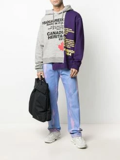 Dsquared2 hoodie bicolore asymétrique
