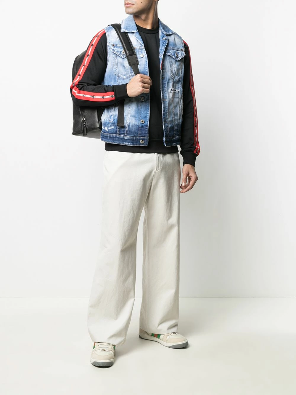 Dsquared2 Prix Sacrifiés T shirt à bandes contrastantes t-shirts homme 4 Dsquared2 t-shirt à bandes contrastantes