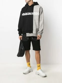 Dsquared2 hoodie bicolore asymétrique