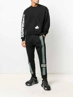 Dsquared2 pantalon de jogging à empiècements contrastants