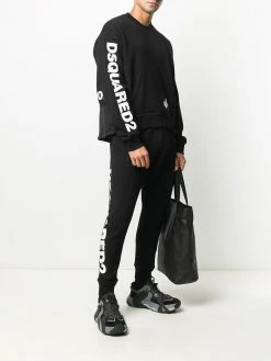 Dsquared2 pantalon de jogging à logo imprimé