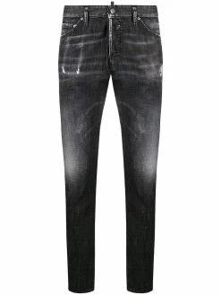 Dsquared2 jean slim à effet délavé