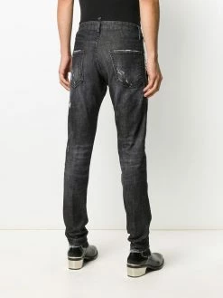 Dsquared2 jean slim à effet délavé