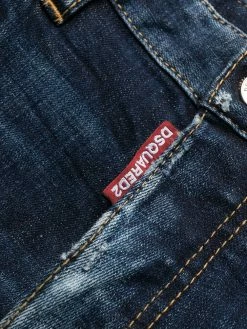 Dsquared2 jean court à logo imprimé